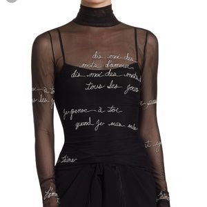 ISO cinq a Sept bisous mesh top